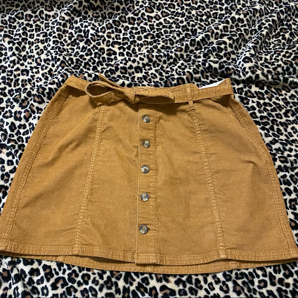 Corduroy A-Line Skirt